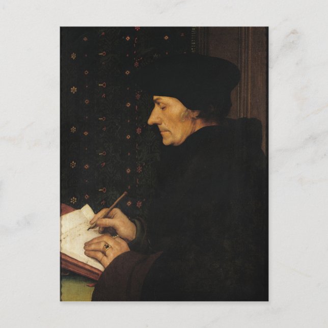 Portrait of Desiderius Erasmus Postcard (Front)