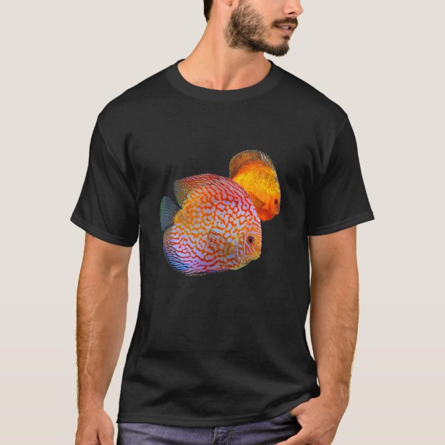 Portrait of Discus Fish Ocean Fishes Shirt (Front)