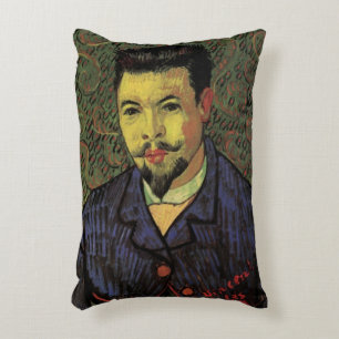 Portrait of Doctor Felix Rey by Vincent van Gogh Accent Pillow