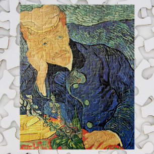 Portrait of Doctor Gachet by Vincent van Gogh Jigsaw Puzzle
