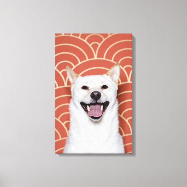 Portrait of Dog 2 Canvas Print (Front)
