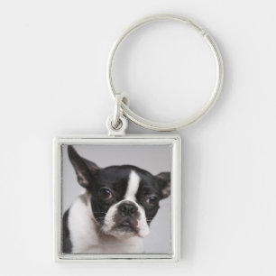 Portrait of dog keychain