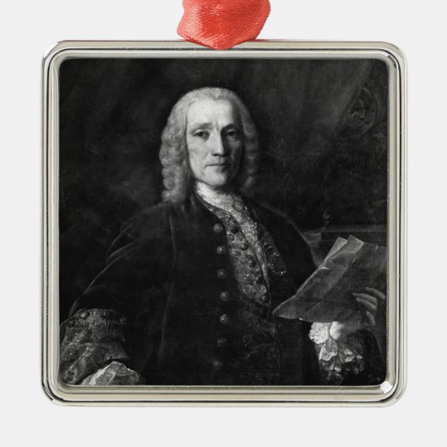 Portrait of Domenico Scarlatti Metal Ornament (Front)