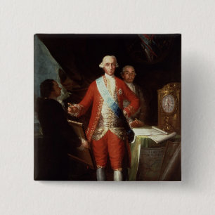 Portrait of Don Jose Monino y Redondo I 2 Inch Square Button