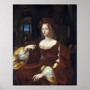 Portrait of Doña Isabel de Requesens by Raphael Poster