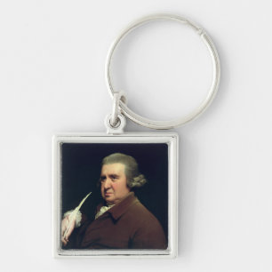 Portrait of Dr Erasmus Darwin Keychain