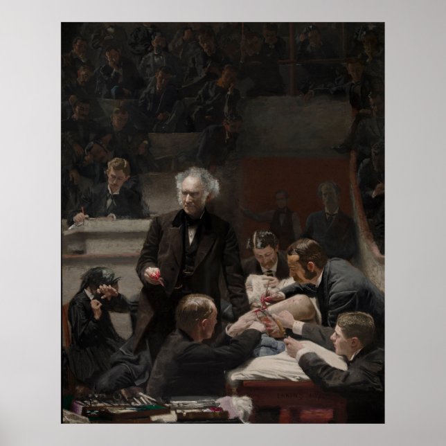Portrait of Dr. Samuel D. Gross by Thomas Eakins Poster (Front)