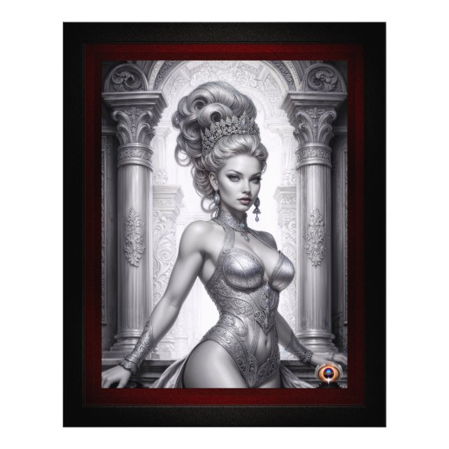 Portrait Of Drusella Arkaevis AI Art by Xzendor7 Photo Print (Front)