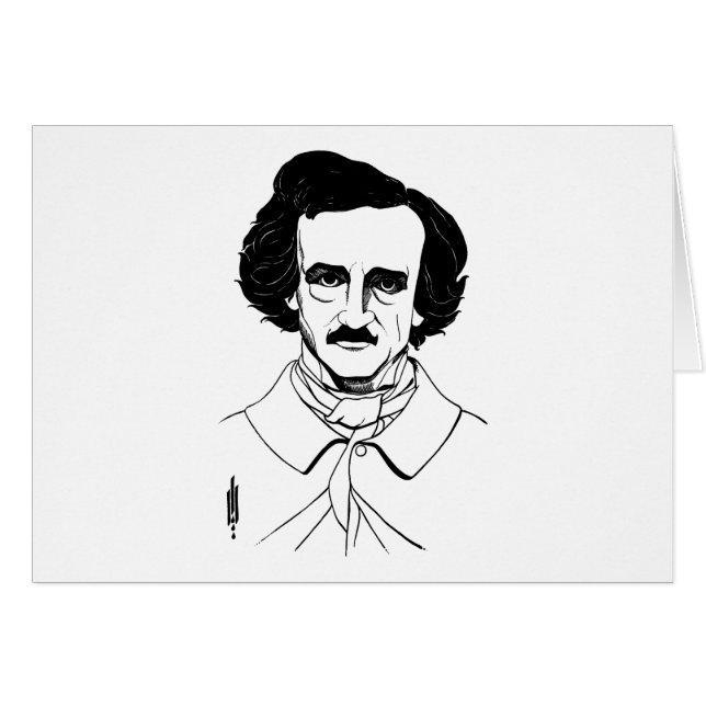 Portrait of Edgar Allan Poe (Front Horizontal)