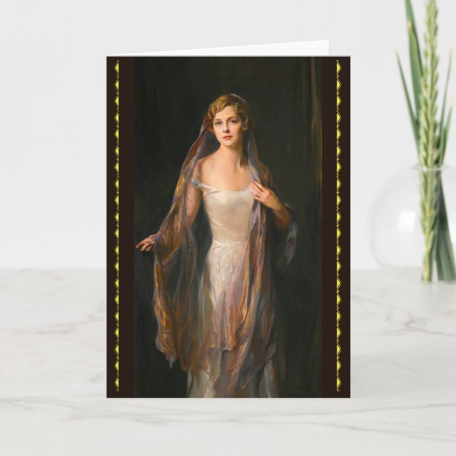 Portrait Of Edith Hope Iselin  Thank You Card (Front)