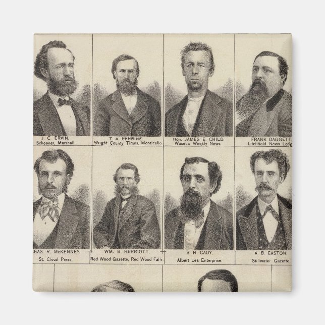 Portrait of Editors and Exeditors, Minnesota Magnet (Front)