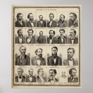 Portrait of Editors and Exeditors, Minnesota Poster