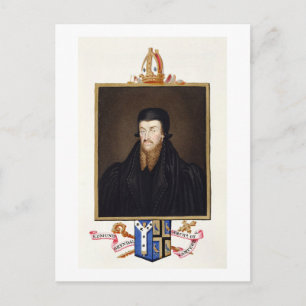 Portrait of Edmund Grindal (c.1519-83) Archbishop Postcard