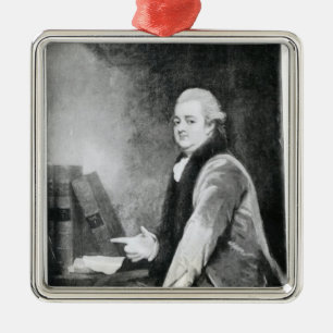Portrait of Edward Gibbon Metal Ornament