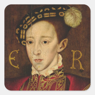 Portrait of Edward VI Square Sticker