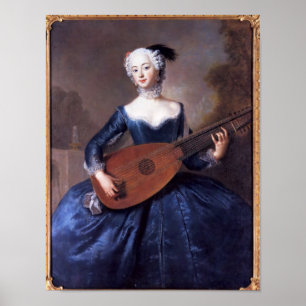 Portrait of Eleonore Louise Albertine Poster