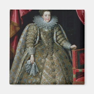 Portrait of Elisabeth of France 1615 Magnet