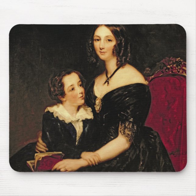 Portrait of Eliza Boardman and her son, Robert, 18 Mouse Pad (Front)