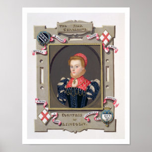 Portrait of Elizabeth Fitzgerald (c.1528-89) Count Poster