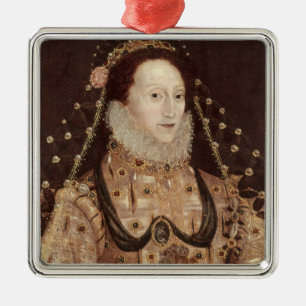 Portrait of Elizabeth I c.1575-80 Metal Ornament