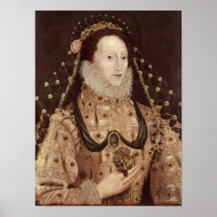 Portrait of Elizabeth I  c.1575-80 Poster
