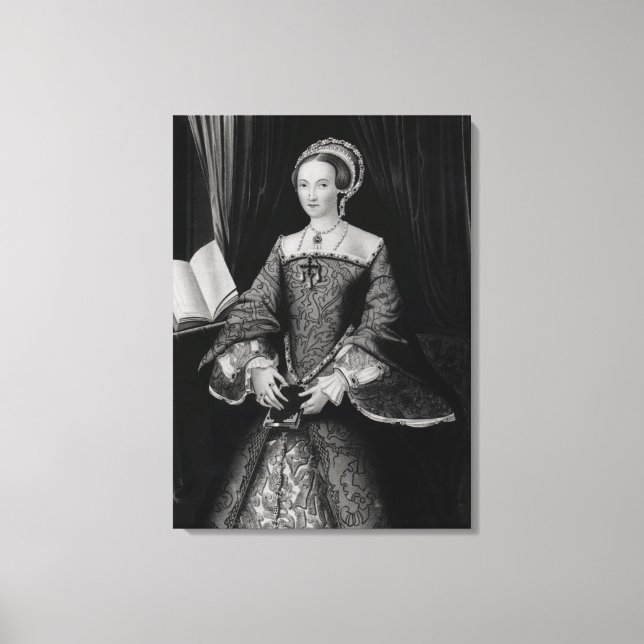 Portrait of Elizabeth I when Princess  c.1546 Canvas Print (Front)