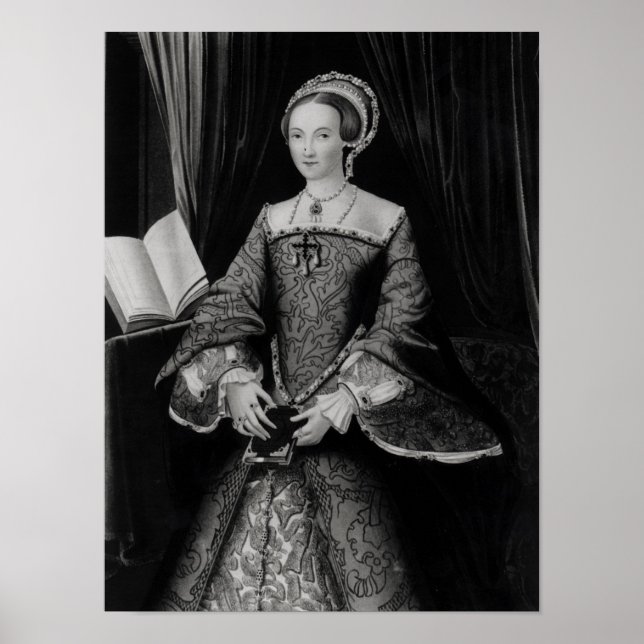 Portrait of Elizabeth I when Princess  c.1546 Poster (Front)