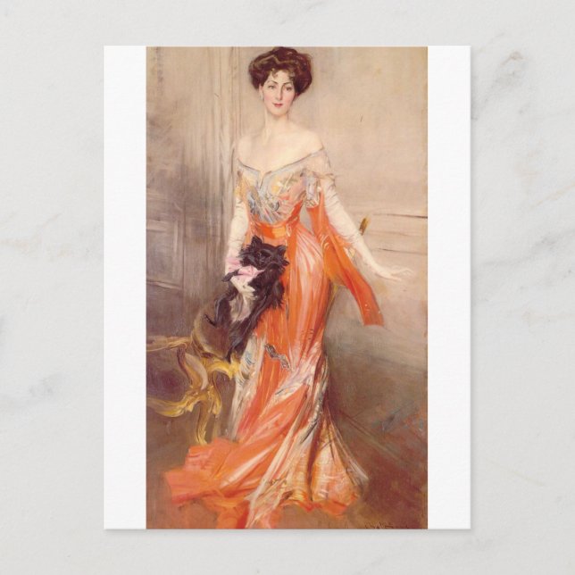 Portrait of Elizabeth Wharton Drexel (1905) Postcard (Front)