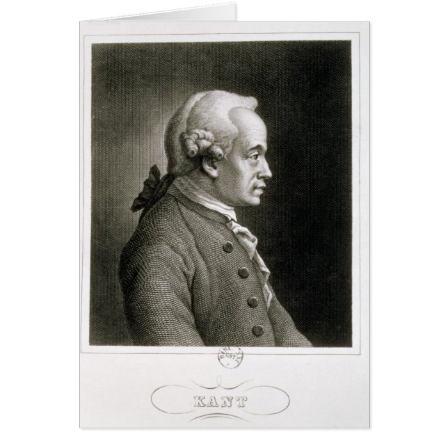 Portrait of Emmanuel Kant , German philosopher (Front)