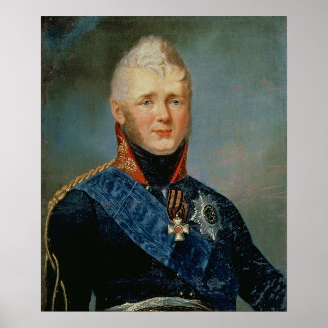 Portrait of Emperor Alexander I Poster (Front)