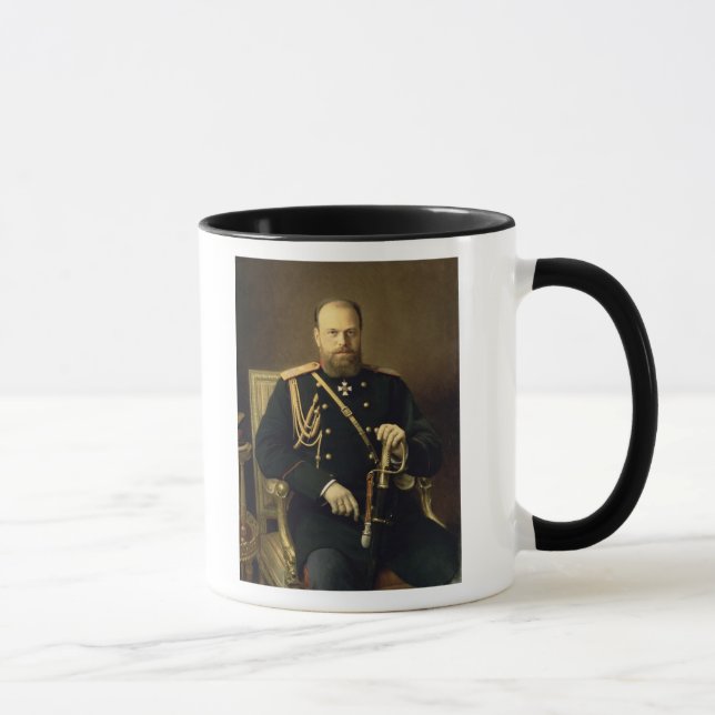 Portrait of Emperor Alexander III  1886 Mug (Right)