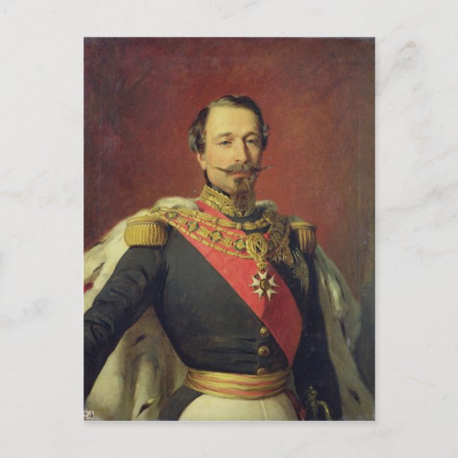 Portrait of Emperor Louis Napoleon III Postcard (Front)