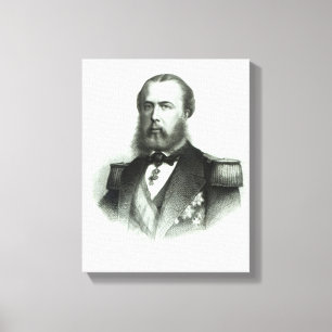 Portrait of Emperor Maximilian of Mexico, 1864 Canvas Print