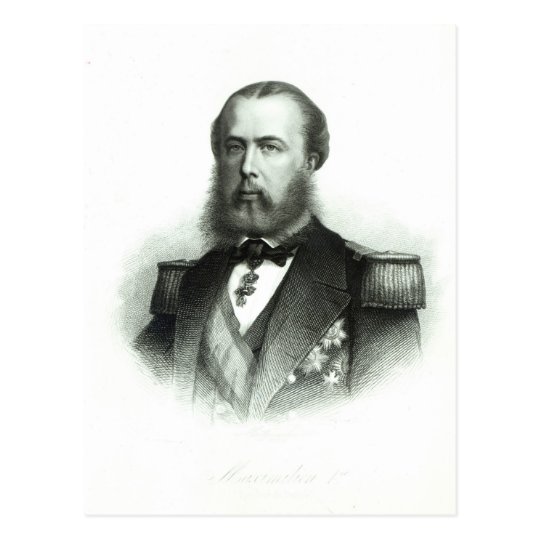 Portrait of Emperor Maximilian of Mexico, 1864 Postcard
