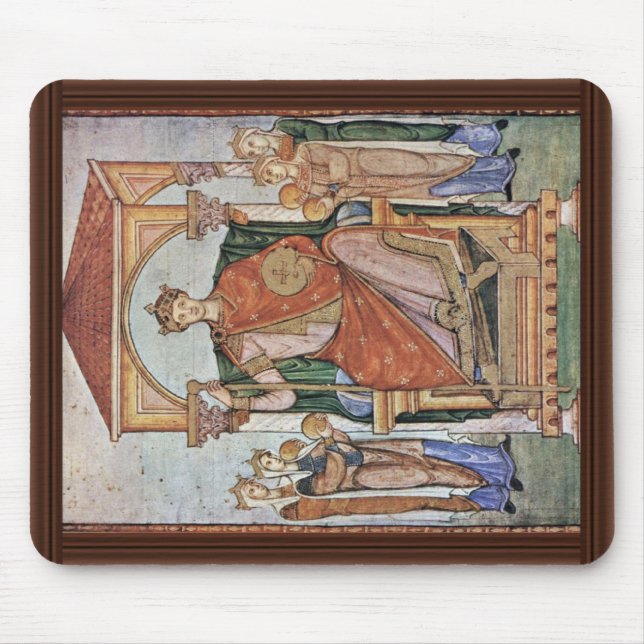 Portrait Of Emperor Otto Ii, With The Symbols Of Mouse Pad (Front)