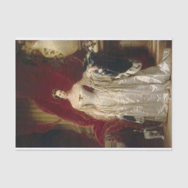 Portrait of Empress Alexandra Fedorovna            Tissue Paper (Front)