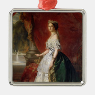Portrait of Empress Eugenie of France Metal Ornament