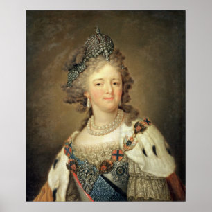 Portrait of Empress Maria Fyodorovna Poster