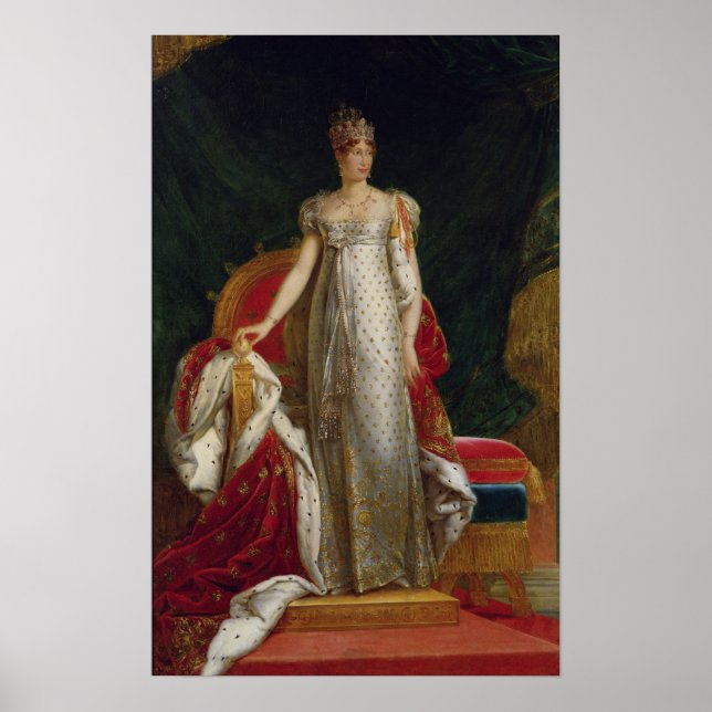 Portrait of Empress Marie Louise  of France Poster (Front)
