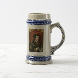 Portrait of English King Richard III Beer Stein