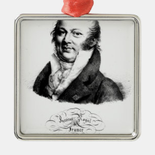 Portrait of Etienne Geoffroy Saint-Hilaire Metal Ornament
