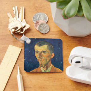 Portrait of Eugene Boch by Vincent van Gogh Keychain