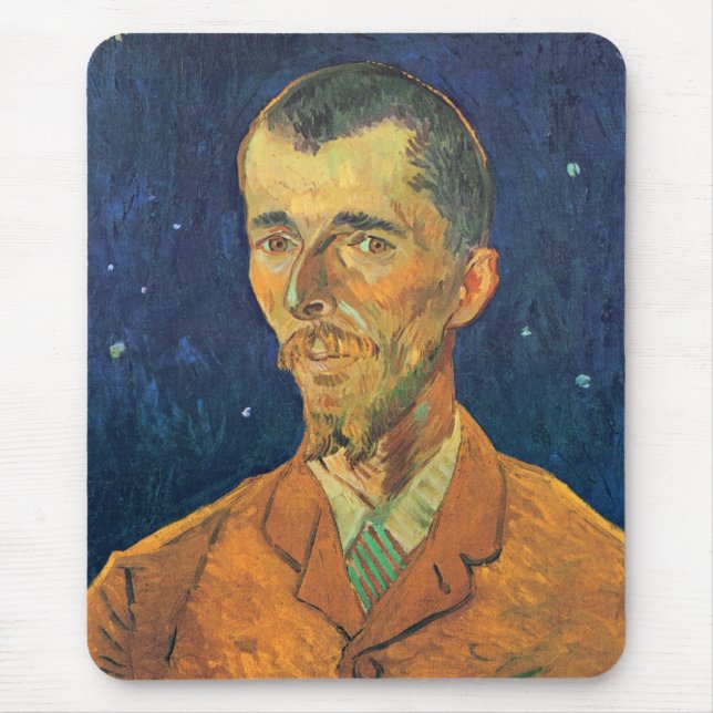 Portrait of Eugene Boch by Vincent van Gogh Mouse Pad (Front)