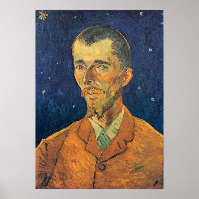 Portrait of Eugene Boch by Vincent van Gogh Poster (Front)