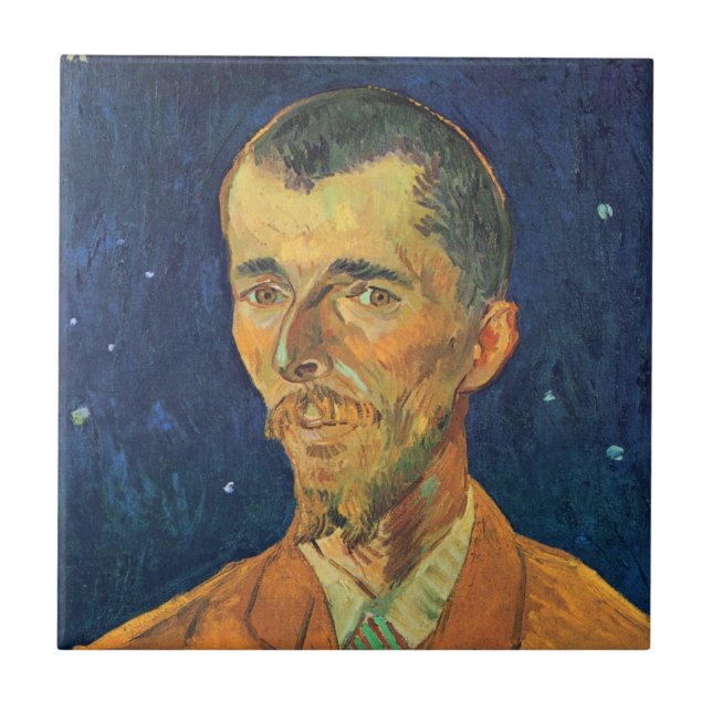 Portrait of Eugene Boch by Vincent van Gogh Tile (Front)