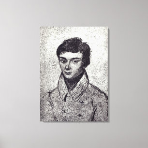 Portrait of Evariste Galois Canvas Print