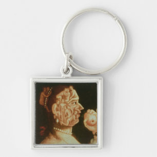 Portrait of Eve (oil) Keychain