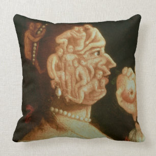 Portrait of Eve (oil) Throw Pillow