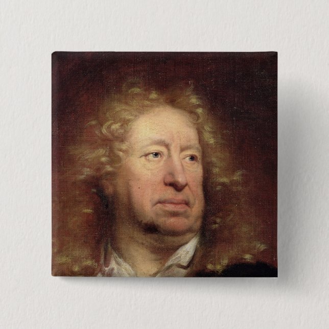 Portrait of Everhard Jabach 2 Inch Square Button (Front)