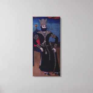 Portrait of Fath-Ali, Shah of Iran , Canvas Print